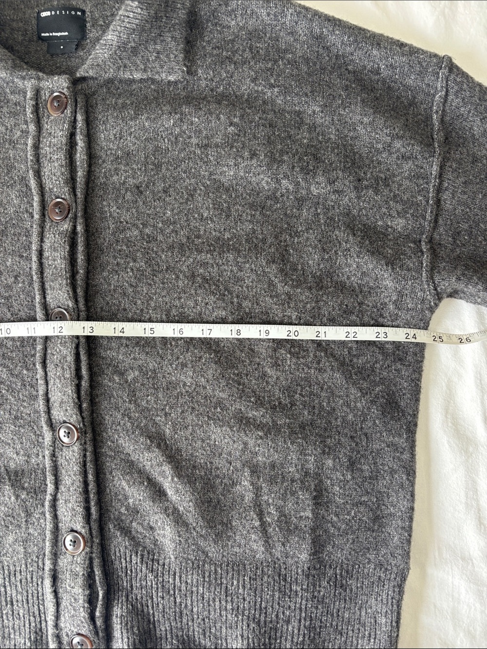 ASOS Button-Front Collared Sweater - Picture 4 of 6